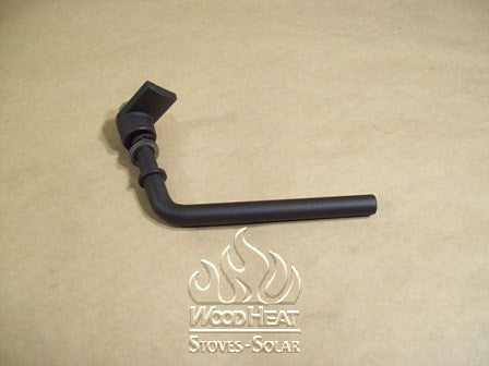 WOOD DOOR HANDLE ASSEMBLY (ROD, CAST LATCH, BRASS SPRING)_50-1121