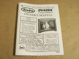 DV42DX OWNER'S MANUAL_50-645