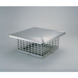 8" x 8" Chim Cap Stainless Forever Cap, 3/4" Mesh, 24-ga. Lid, 1_53101