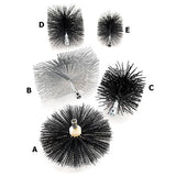 12" Buttonflex Brush, Polypropylene Bristles With Wooden Head_60194