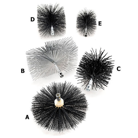 12" Buttonflex Brush, Polypropylene Bristles With Wooden Head_60194