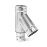 4" Dura-Vent B-vent Double-Wall Wye W/ 45 Deg 3" Branch_68475