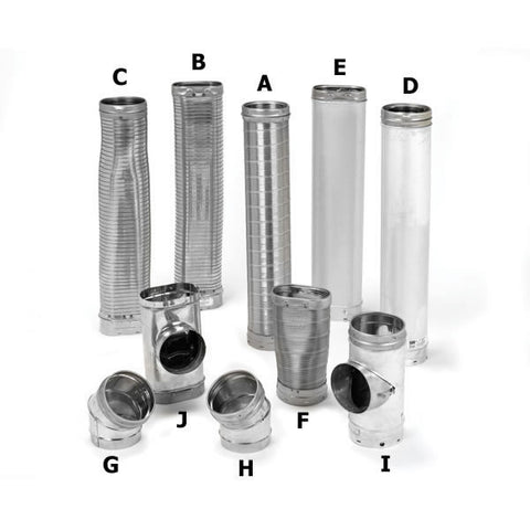 DuraVent 8" x 60" Duralnr Ovl Flx Pipe_69217
