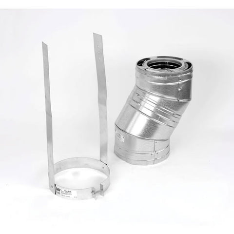 6" Dura-Vent Dura/plus 30 Deg Galvalume Elbow Kit, Includes 2 Ad_69616