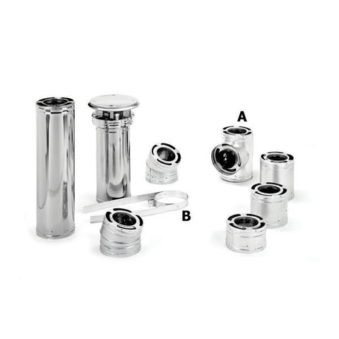6" Dura-Vent Dura/plus Tee With Cap, Stainless Steel_69620