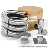 6" x 25' UltraPro Stainless Steel Chimney Liner Kit_17192