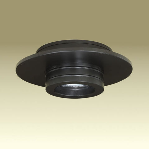5" Dura Vent Duratech Round Ceiling Support Trim Collar, Black_70552