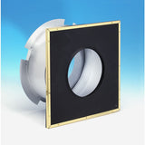 6" Superpro Wall Thimble, Black With Trim Collar, Galvalume_77630