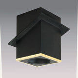 6" Superpro Catherdral Support Box With Black Ceiling Trim, Galv_77680