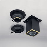 6" Superpro Decorator Ceiling Support With Black Trim Collar_77675