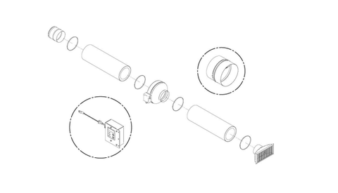 FORCED AIR CONVECTION KIT: 6", WFP 75