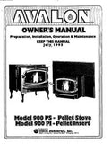 Avalon 900 1993 User Manual - Pellet_AV900ps
