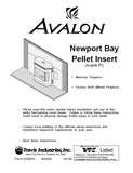 Avalon Newport Bay/Avanti PI Insert User Manual - Pellet_AVNewportBay, AvantiPI
