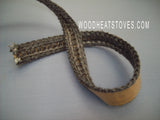 10'  long FLAT GLASS GASKET with self adhesive TAPE for most glass doors