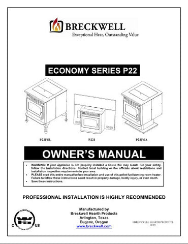 Breckwell P22 2009 User Manual - Pellet_bp22p2009
