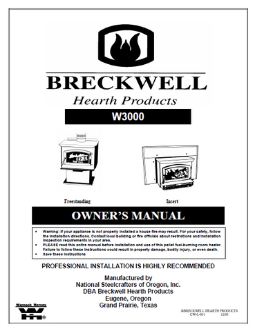 Breckwell 2004 W3000 User's Manual - Wood_Breckwell2004W3000
