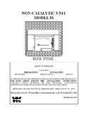 Buck Stove 81 User Manual - Wood_BSM81