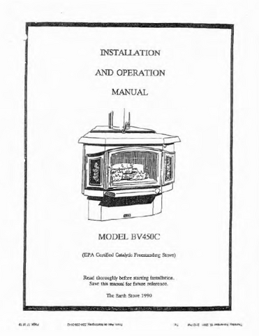 Earth Stove BV450C Users Manual - Wood_esBV450C