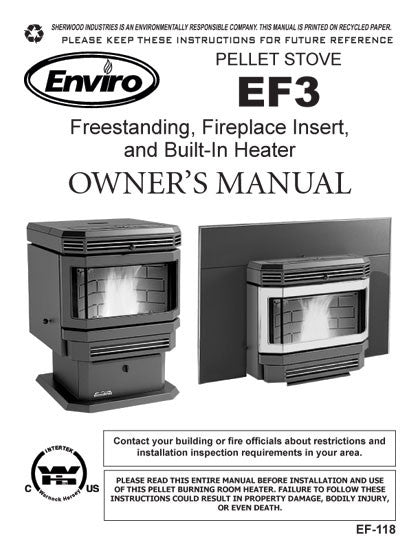 Enviro EF3 User Manual - Pellet_EnvEF3 – WoodHeatStoves.com