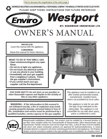 Enviro Westport User Manual - Gas_EWP