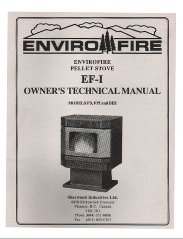 Enviro EF-1 User Manual - Pellet_EnvEF1