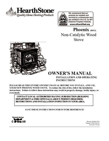 HearthStone Phoenix 8612 User Manual - Wood_HSPhoenix8612