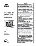 Jotul GI 425 DV Camden Insert User Manual - Gas_JGI425DV