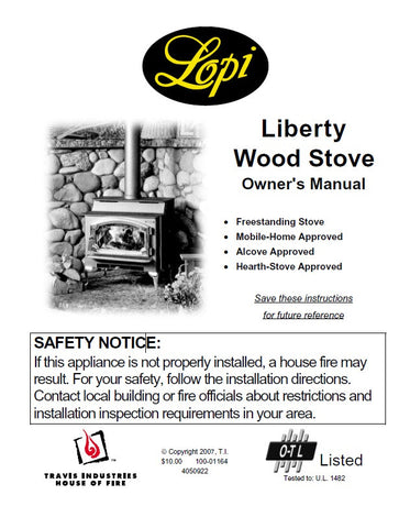 Lopi Liberty User Manual - Wood_LopiLiberty