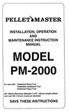 Pellet Master PM-2000 User Manual