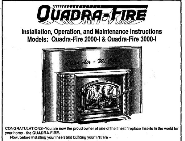 Quadrafire Wood 2000i 3000i Owner Manual – WoodHeatStoves.com