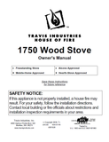 Travis Industries 1750 User Manual - Wood_TI1750WS
