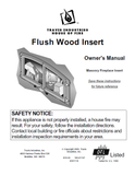 Travis Industries Flush Insert User Manual - Wood_TIFWI