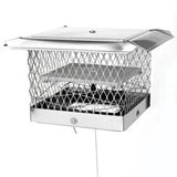 8" x 8" Lock-Top Ii  Chimney Cap/damper, 5/8" Mesh_9512