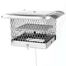 13" x 13" Lock-Top Ii  Chimney Cap/damper, 5/8" Mesh_9520