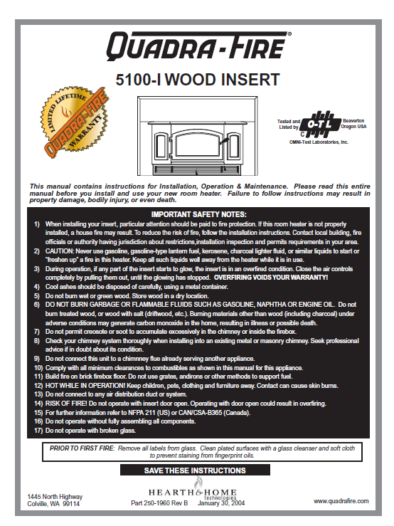 QuadraFire 5100i Wood_QF5100i