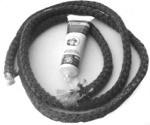 Universal Door Rope Gasket with cement 3/8" X 7' = 84" with cement